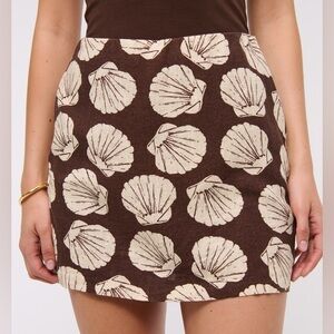 The A&F Scarlett Linen-Blend Mini Skort